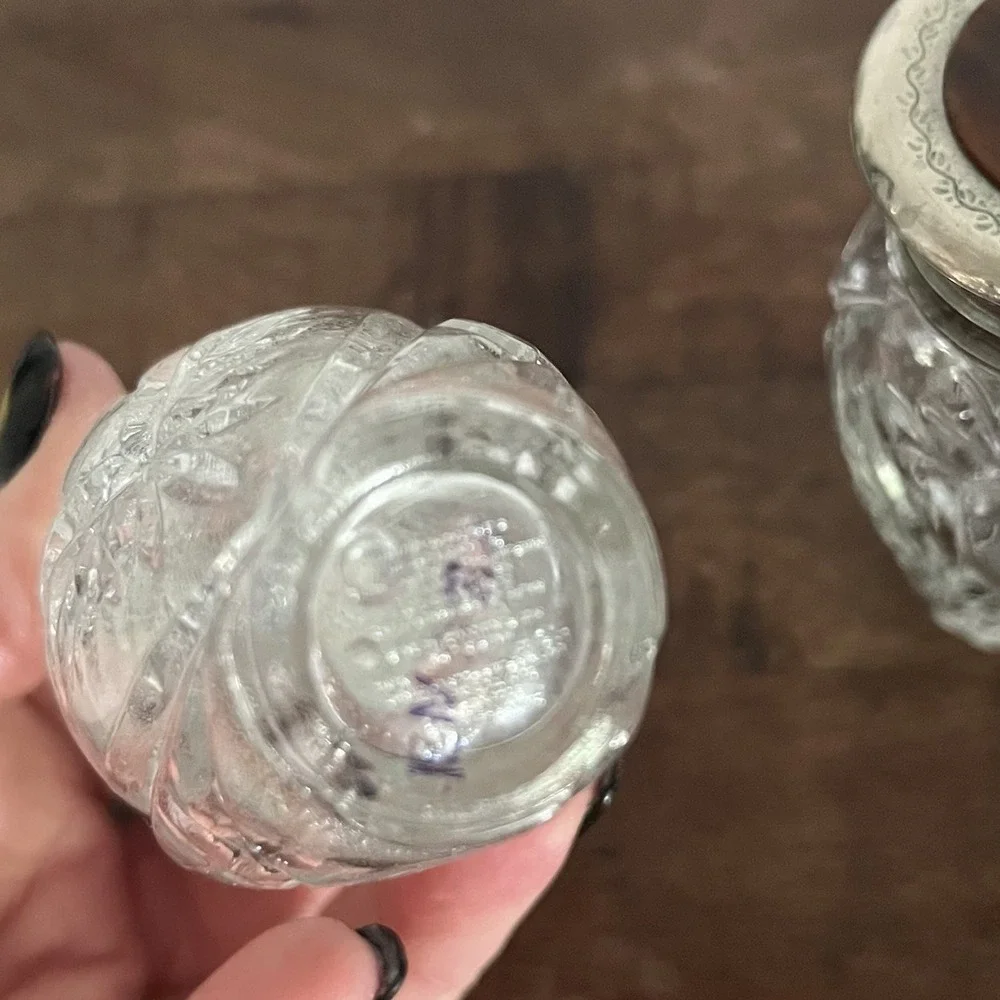 Vintage 80s Ralph Lauren Crystal Vanity Bottles Lot of 2